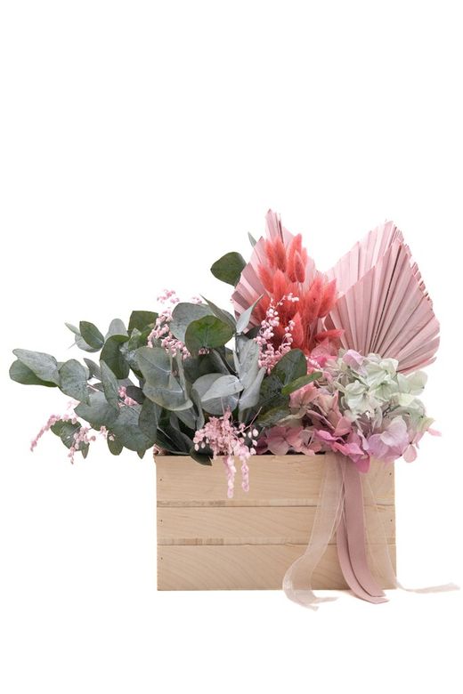 Centros de flor seca y flor preservada