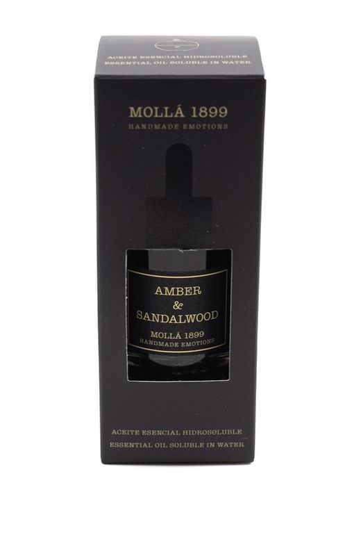 Aceite Esencial hidrosoluble 30mL. Amber & Sandalwood. Colección Boutique CERERIA MOLLA 1899.