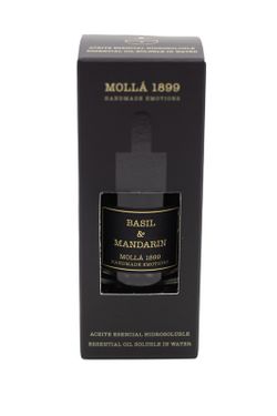 Óleo Essencial Solúvel em Água 30mL. Manjericão e mandarim. Coleção Boutique CERERIA MOLLA 1899.