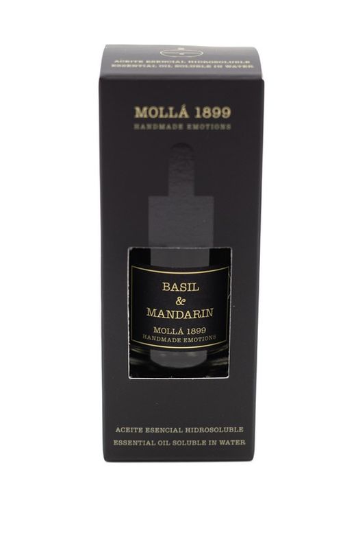 Óleo Essencial Solúvel em Água 30mL. Manjericão e mandarim. Coleção Boutique CERERIA MOLLA 1899.