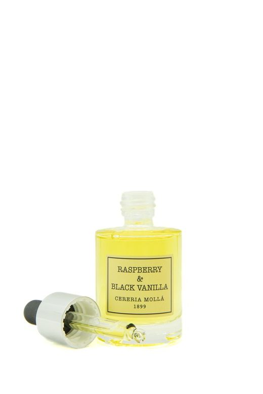Aceite Esencial hidrosoluble 30mL. Raspberry & Black Vanilla Colección Boutique CERERIA MOLLA 1899.