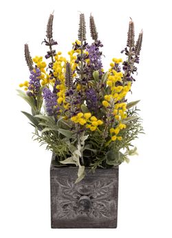 Aromático centro artificial con lavanda y mimosa