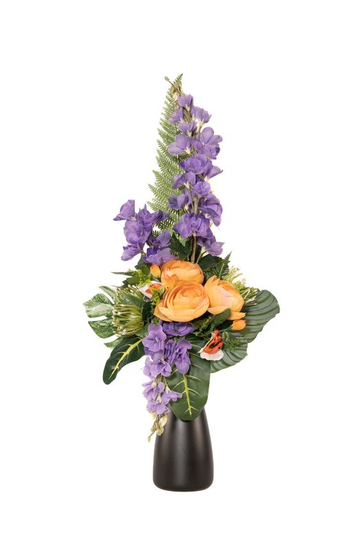 Arreglo floral para cementerio para todo tipo de tumbas y nichos en colores alegre