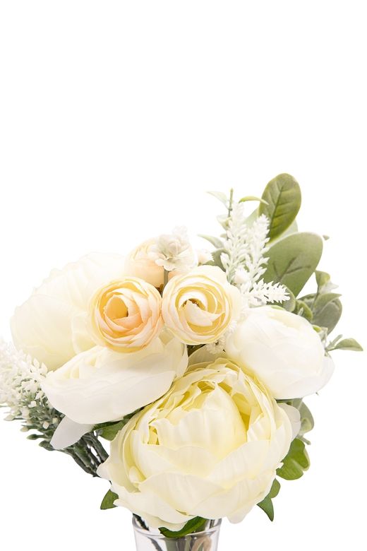 Atemporal bouquet con Ranúnculos en color crema
