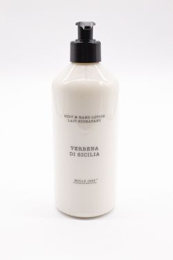 Loção para as mãos e corpo de 500ml de Verbena di Silicia. Bouquet CERERIA MOLLA 1899