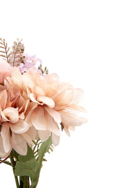 Bouquet artificial con Dhalia en rosa empolvado