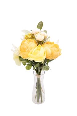 Bouquet luminoso con Ranúnculos artificiales