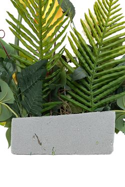 Cálida jardinera para cementerio en tonos amarillos