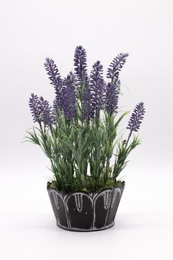 Centro de flores de lavanda artificial