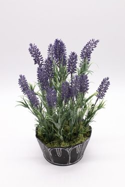 Centro de flores de lavanda artificial