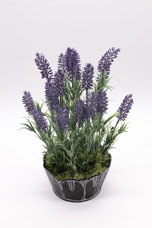 Centro de flores de lavanda artificial