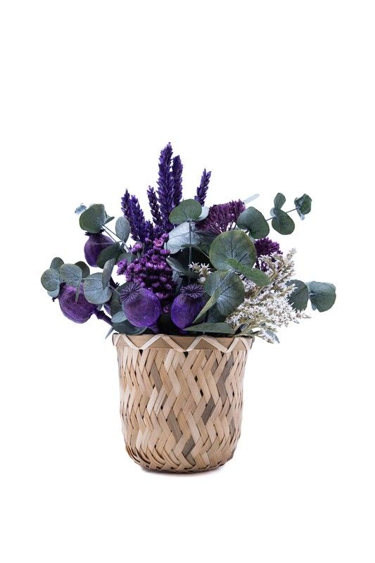 Cestito de espigas mística. Encanto en color Morado