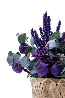 Cestito de espigas mística. Encanto en color Morado