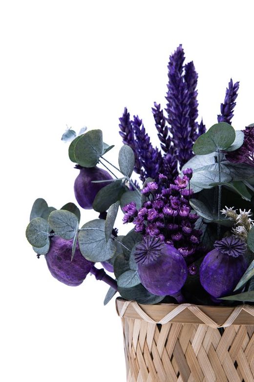 Cestito de espigas mística. Encanto en color Morado
