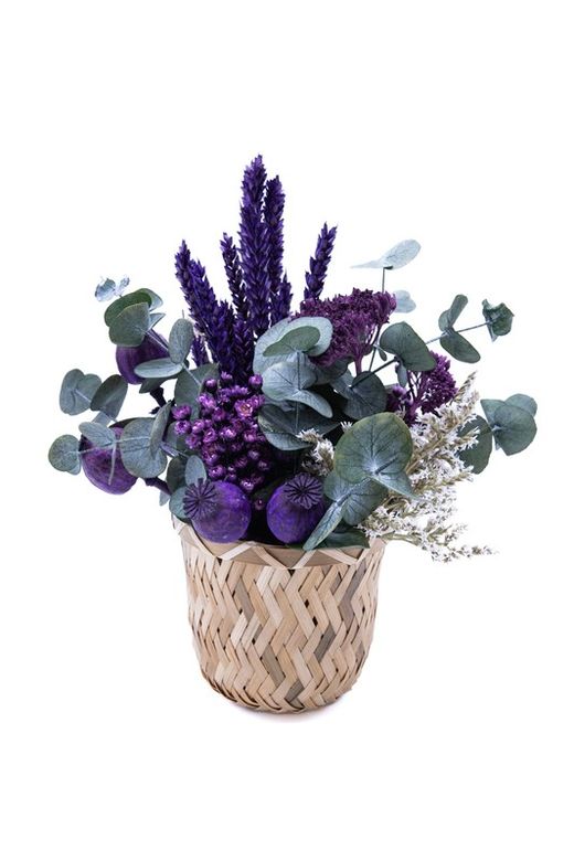 Cestito de espigas mística. Encanto en color Morado