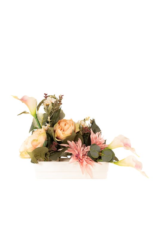 Delicado centro de cementerio con Dhalias