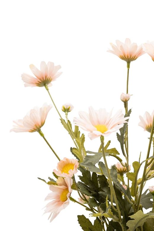 Dulce arreglo floral de margaritas artificial en color salmón