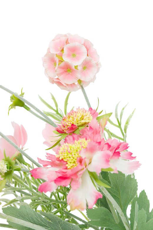 Ecantador ramillete artificial de flores rosadas