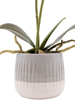 Elegante Orquídea artificial en tonos rosas y blancos