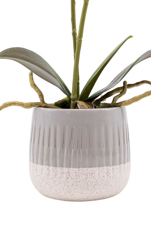 Elegante Orquídea artificial en tonos rosas y blancos