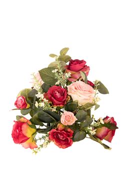 Encantador centro de cementerio con combinación de rosas
