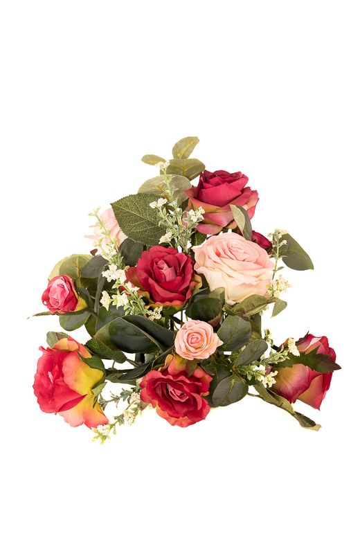 Encantador centro de cementerio con combinación de rosas