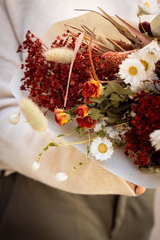 Energizante bouquet variado de flores Lady in Red