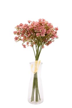 Etéreo bouquet artificial de gypsophila malva