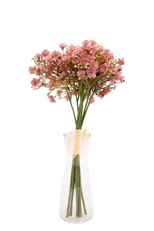 Etéreo bouquet artificial de gypsophila malva