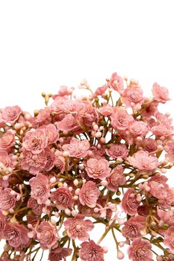 Etéreo bouquet artificial de gypsophila malva