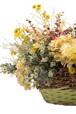 Expresivo cesto de flores artificiales