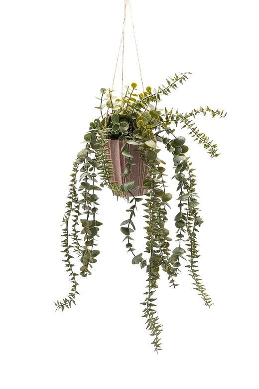 Exuberante Helecho con Eucalipto artificial