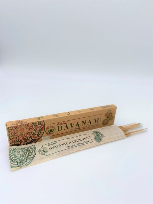 Incienso Davanam Ecológico. GOLOKA. Sticks