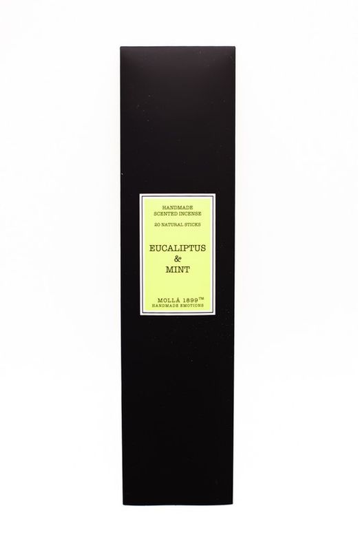 Incienso Santiago en varillas. Eucalyptus & Mint. Colección Santiago CERERIA MOLLA 1899.