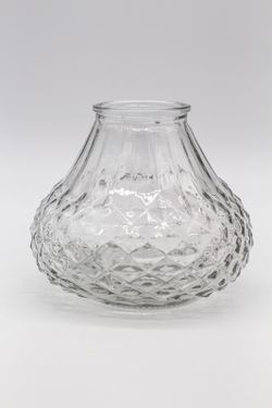 Jarrón con detalle floral de peonias en color rosa nude