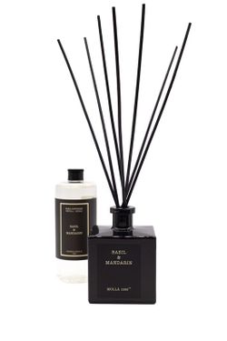 Ambientador Mikado 500 mL. Manjericão e mandarim. Coleção Bouquet CERERIA MOLLA 1899