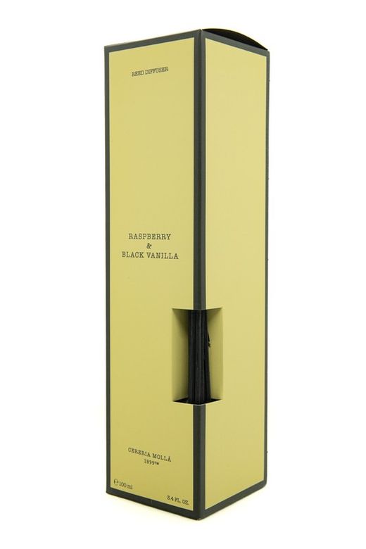 Mikado ambientador de 100 ml. Raspberry & Black Vanilla. Colección Boutique CERERIA MOLLA 1899.