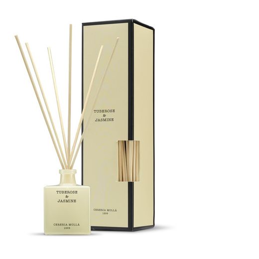 Mikado ambientador de 100 ml. Tuberose & Jasmine. Colección Boutique CERERIA MOLLA 1899.
