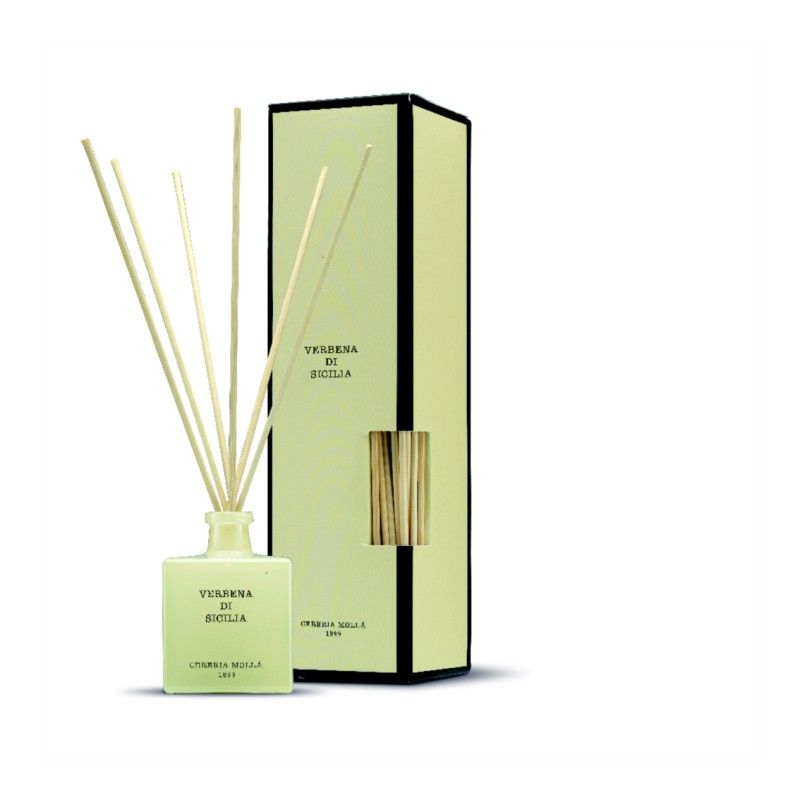 Mikado ambientador de 100 ml. Verbena di Sicilia. Colección Boutique CERERIA MOLLA 1899.