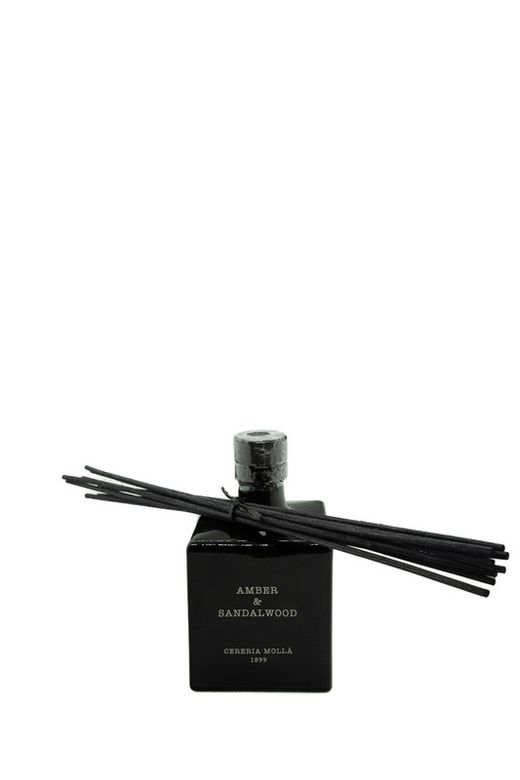 Mikado ambientador de 250ml. Amber & Sandalwood. Colección Boutique CERERIA MOLLA 1899.