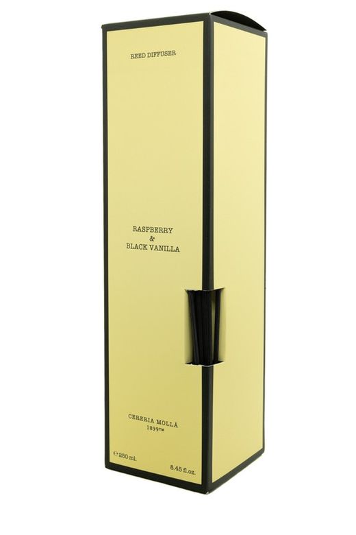 Mikado ambientador de 250ml. Raspberry & Black Vanilla. Colección Boutique CERERIA MOLLA 1899.