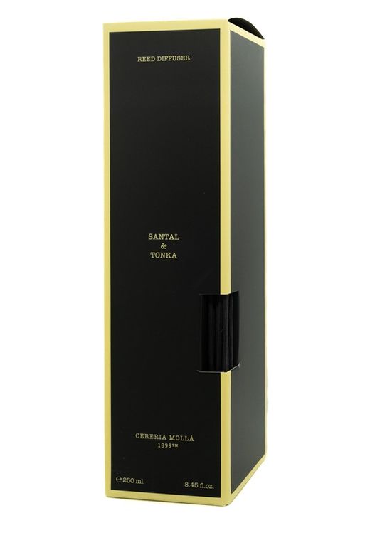 Mikado ambientador de 250ml. Santal & Tonka Colección Boutique CERERIA MOLLA 1899.