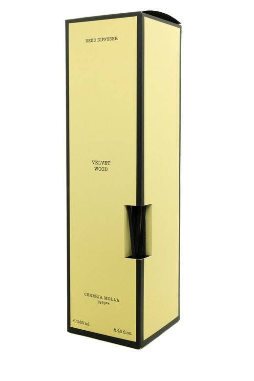 Mikado ambientador de 250ml. Velvet Wood. Colección Boutique CERERIA MOLLA 1899.