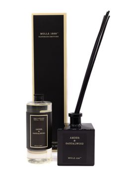 Ambientador Mikado 500 ml. Âmbar e Sândalo. Coleção Boutique CERERIA MOLLA 1899.