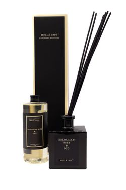 Ambientador Mikado 500 ml. Bulgarian Rose & Oud. Coleção Boutique CERERIA MOLLA 1899.