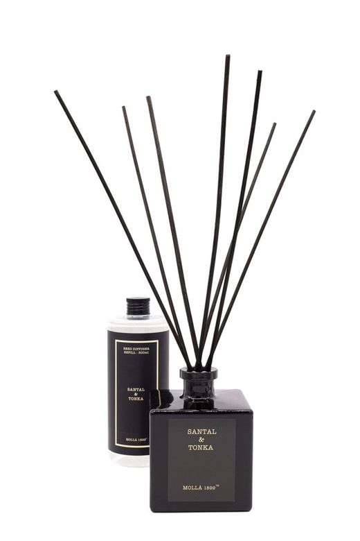 Mikado ambientador 500 ml. Santal&Tonka. Coleção Boutique CERERIA MOLLA 1899.