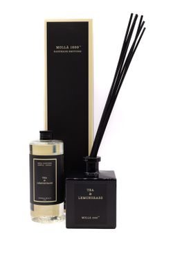 Ambientador Mikado 500 ml. Chá e capim-limão. Coleção Boutique CERERIA MOLLA 1899.