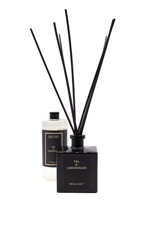 Ambientador Mikado 500 ml. Chá e capim-limão. Coleção Boutique CERERIA MOLLA 1899.