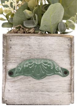 Original centro artifical en tonos amarillos y verdes