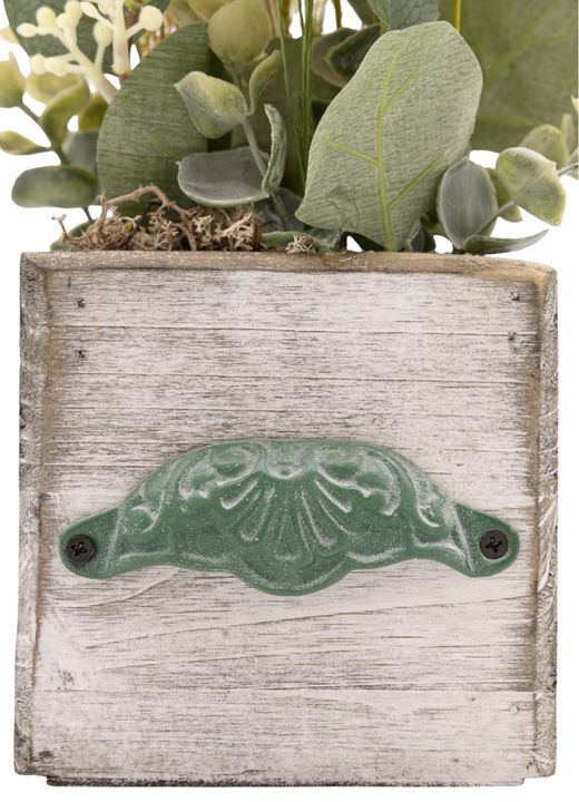 Original centro artifical en tonos amarillos y verdes